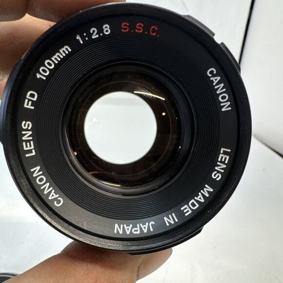 Canon FD 100mm 2.8 S.S.C. Lens With Case - Picture 9 of 9